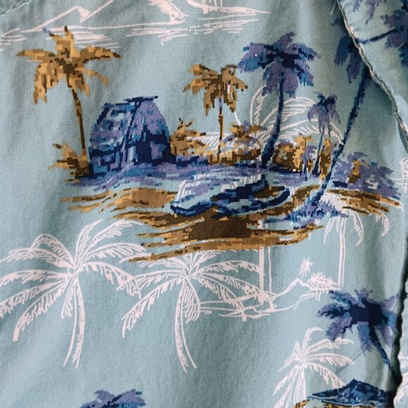 Nickel & Iron Men's size Medium Short Sleeve Button Down Collared Shirt C6 - Picture 3 of 4